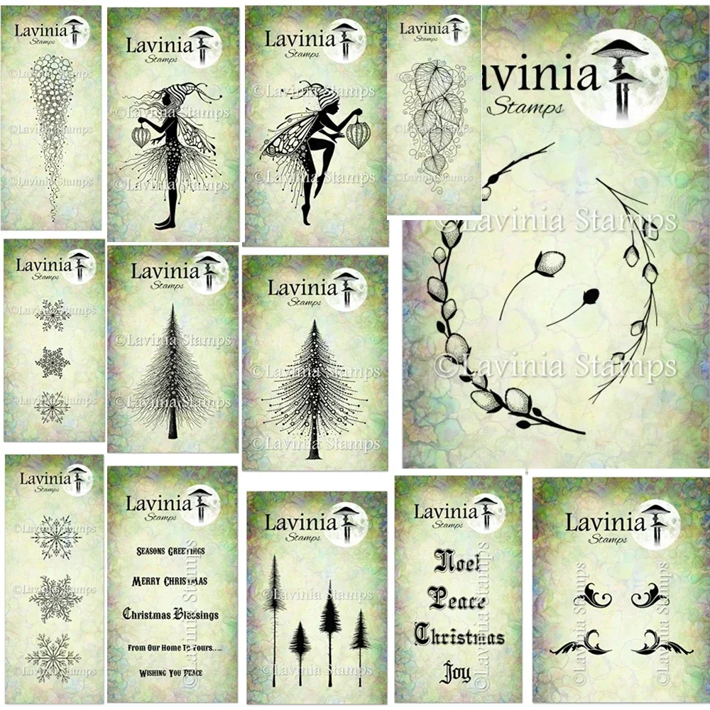 Small Pine Trees Stamp Transparent Clear Silicone Stamp Seal for DIY scrapbooking Making photo album Decorative