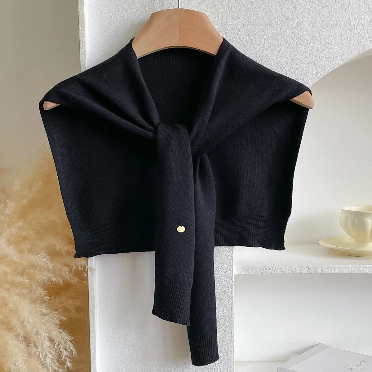 Women Latest Design Korean Style Knitted Shawl Summer Solid Sunscreen Pashmina Scarves Lady Wraps Bandana Spring Girl Soft Scarf