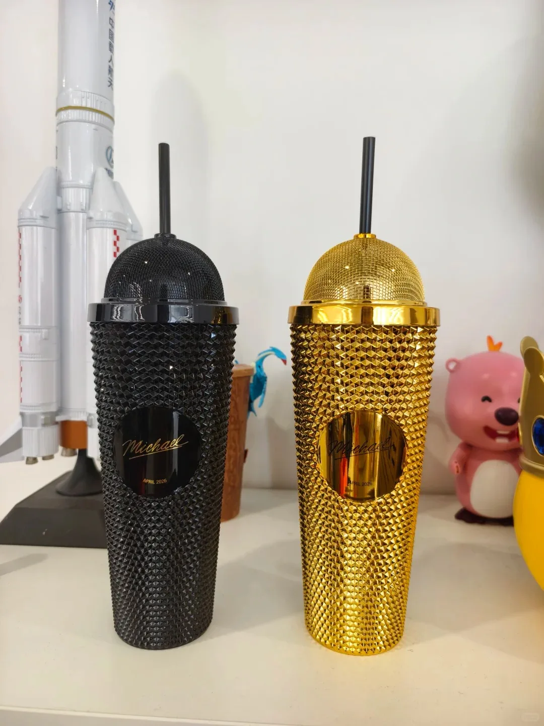 New Authentic Michael Jack Son Superstar Road Microphone Styling Cup Water Cup Hat Styling Bucket Popcorn Valley Bucket