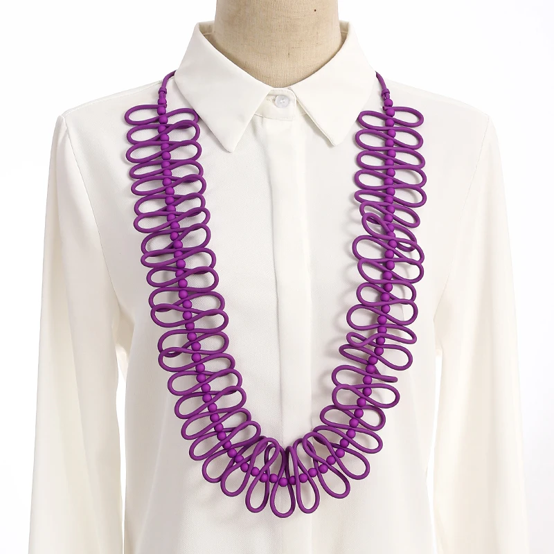 

New Designer Handmade Women Necklaces Vintage Leather Sweater Chains Fashion Pendant Necklaces Bohemia Style Clothes Accessories