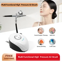 Spray Gun Nano Water Oxygen Facial Cleansing Tattoo Cake Makeup Compressor Paint Nail Art Home Beauty Device Remove Wrinkles 1