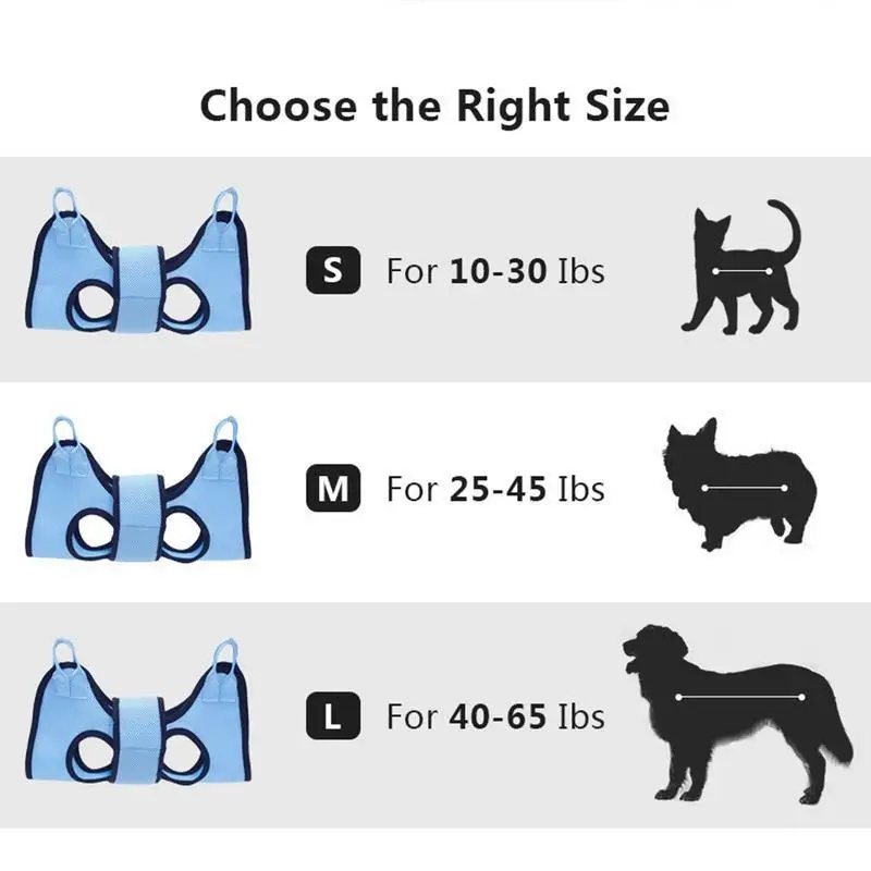 Dog Grooming Hammock  With Security Strap  Anti Scratch Pet Nail Trimming Hammock Dog Cat Beauty Hanging Pet Supplies 5