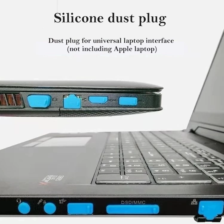 Universal Laptop Dustproof Port Covers - USB-C & HDMI Protective Caps Set
