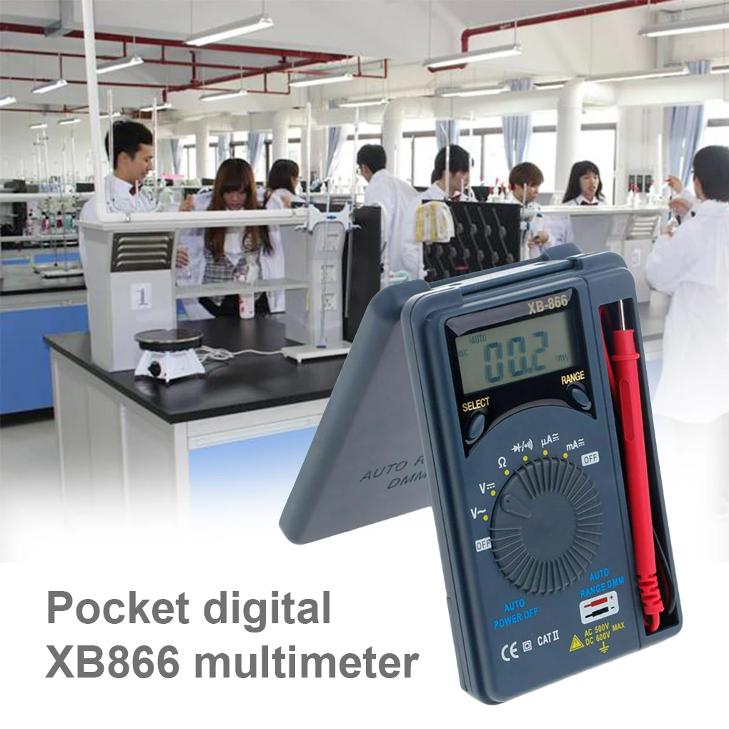 

Mini Multimeter LCD Display Auto Ranging AC DC Pocket Digital Multimeter Portable Voltmeter Tester