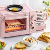 3 In 1 Breakfast Machine Multifunction Electric Bread Pizza Oven Grill Mini Oven Eggs Frying Pan Health Pot Household DSL-C02B1 2