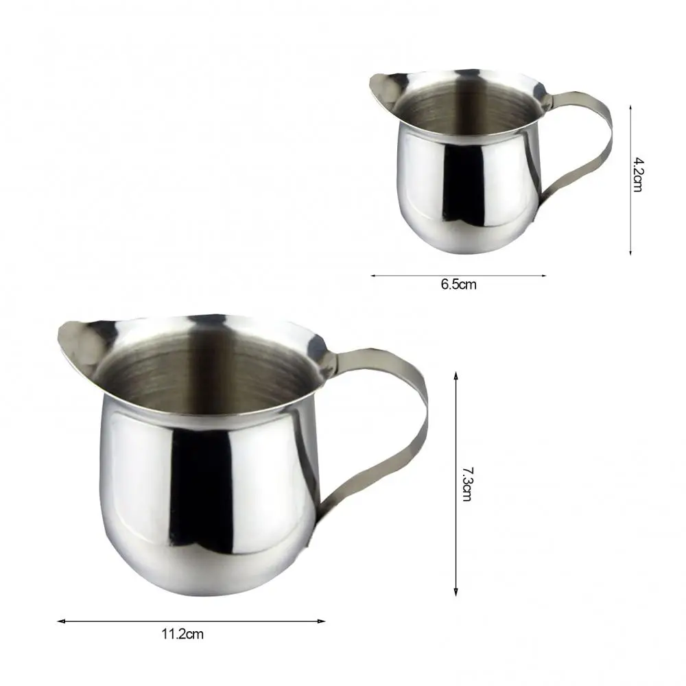 60/90/150/240ml Milk Jugs Stainless Steel Milk Frothing Jugs Coffee Pitcher Pull Flower Cup Cappuccino Coffee Pot Espresso Cups milk frother jug milk frothing jug