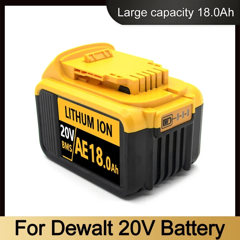 New  Original 18000mAh 20V for Dewalt Power Tool Battery DCB206 20V 18.0Ah Battery DCB206 20V Battery DCB205 DCB200 2
