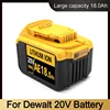 New  Original 18000mAh 20V for Dewalt Power Tool Battery DCB206 20V 18.0Ah Battery DCB206 20V Battery DCB205 DCB200 2