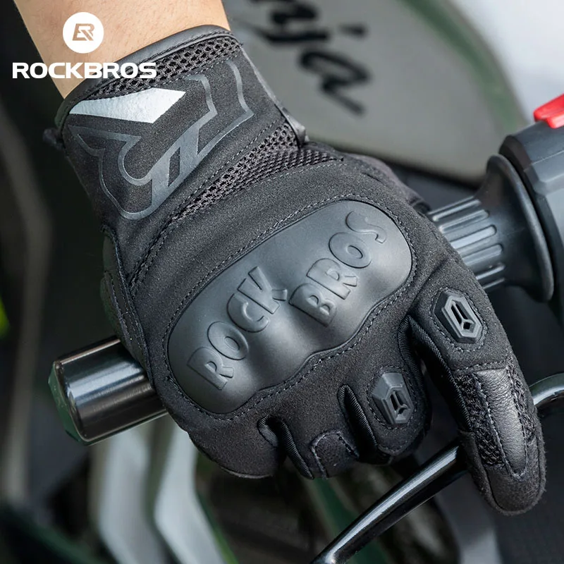 

Велосипедные перчатки ROCKBROS, дышащие ударопрочные, для езды на мотоцикле, для сенсорных экранов, лето-осень