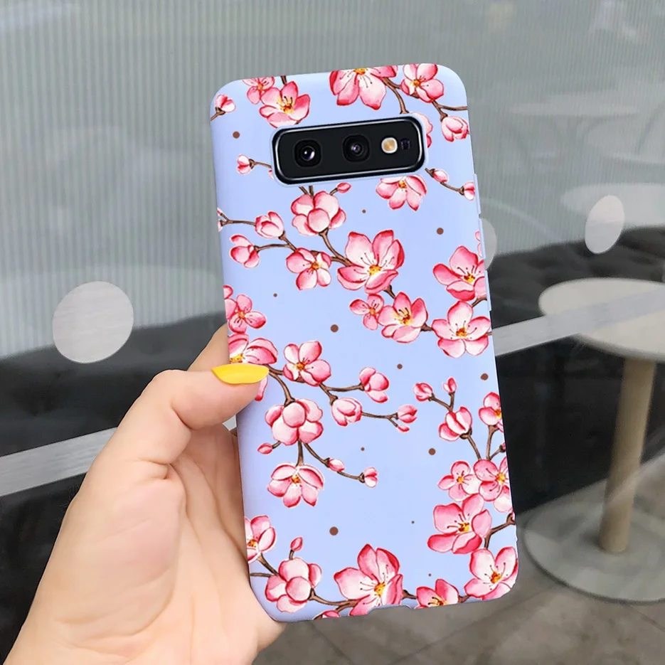Lovely Pattern Soft Silicone Matte Phone Case with Bumper Protection