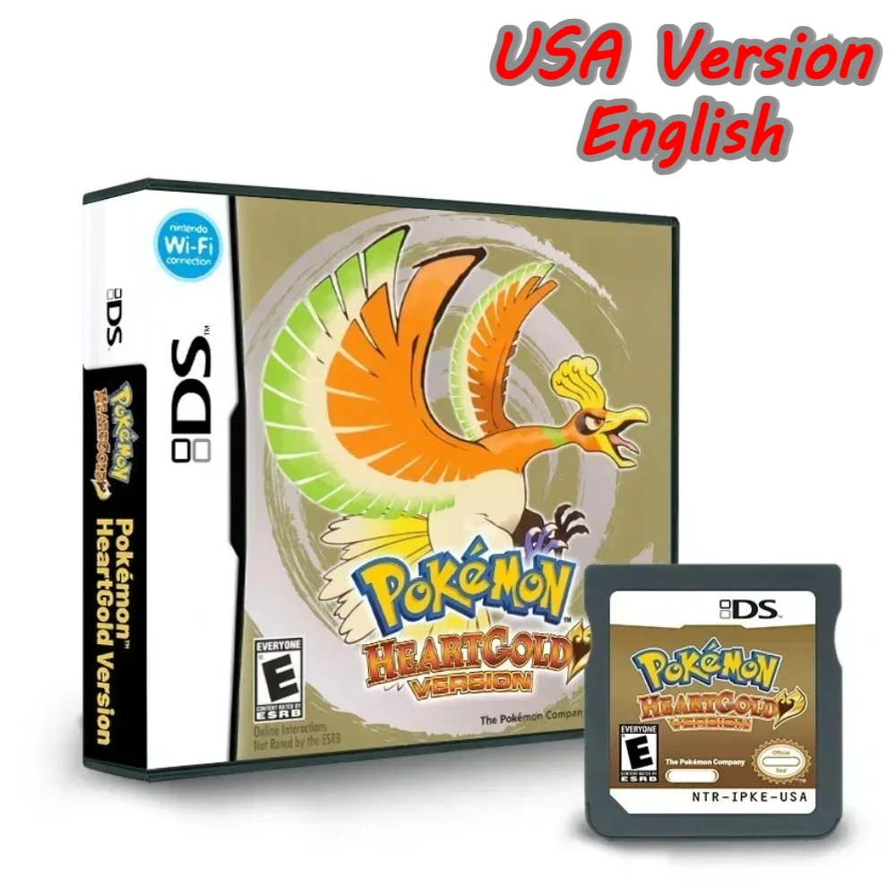 Pokemon Game Card Pocket Monster Single Card Box Game Game Cartridge Card Video Game for DS NDS 3DS 3DS NDSLHandheld Player