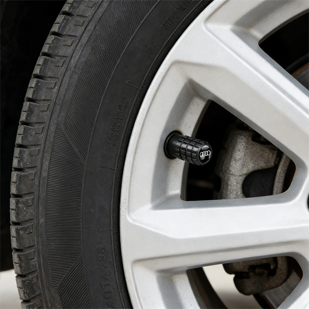 4pcs Premium Metal Wheel Tire Valve Air Stem Cap Covers