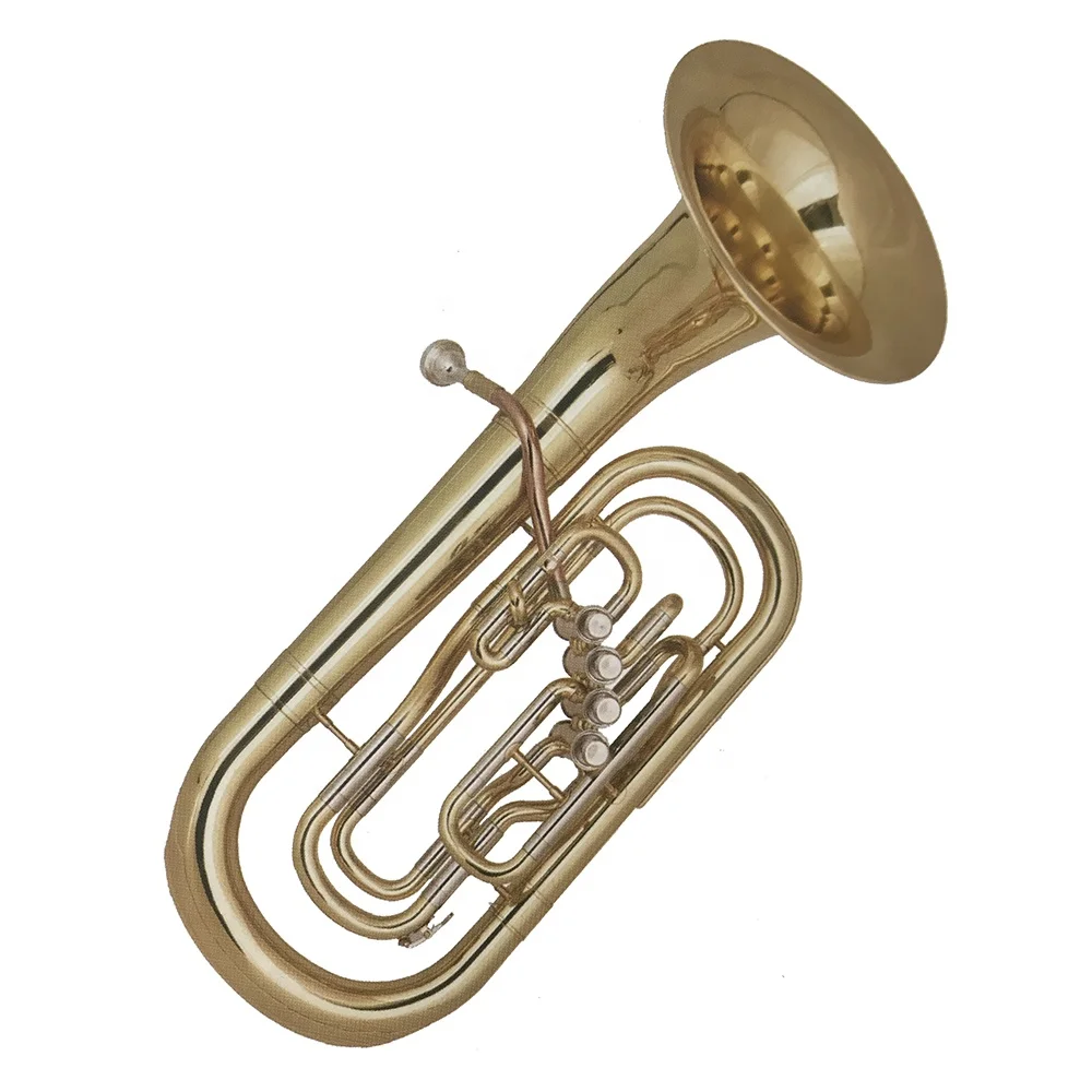 SEASOUND Cheap High Quality Gold 4 Pistons Marching Instrument Euphonium JYMEP734