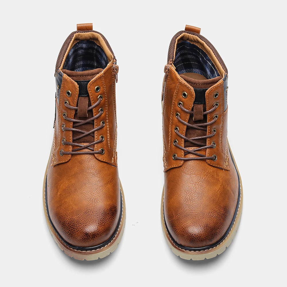 Bequeme rutschfeste Herrenstiefel Neue Frühlings-Herren-Stiefeletten – Detail 5