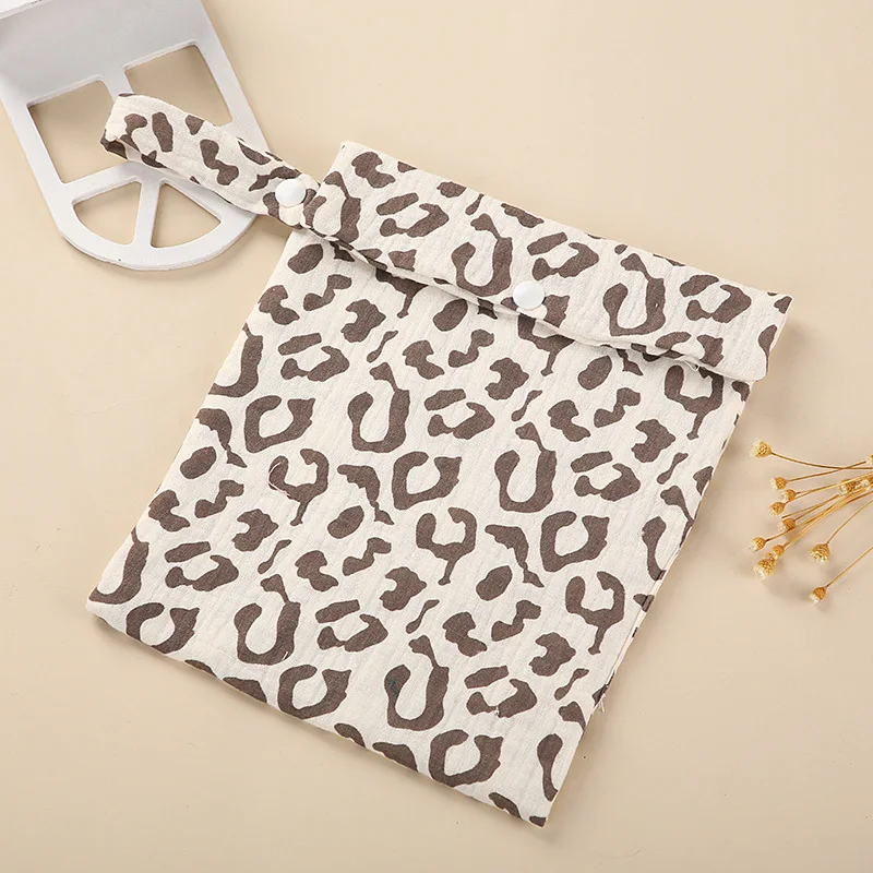 Wholesale Printing Bag For Diaper Pure Organic Double Layer Cotton Multifunction Mommy Handbag Baby Bottle Cart Hanging Bag - 3