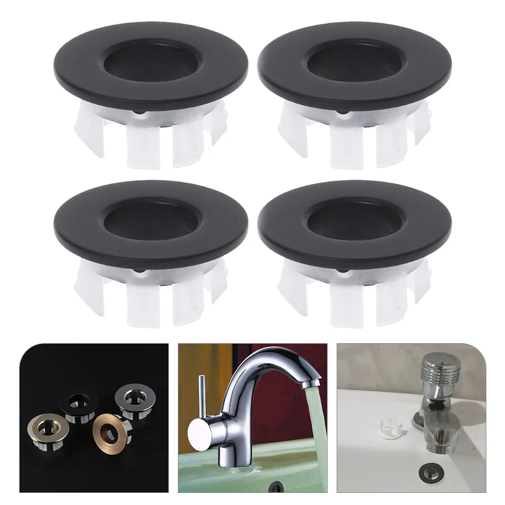 4 Pcs Overflow Ring Decorative Cover Ceramic Basin Supplies Sink Cover