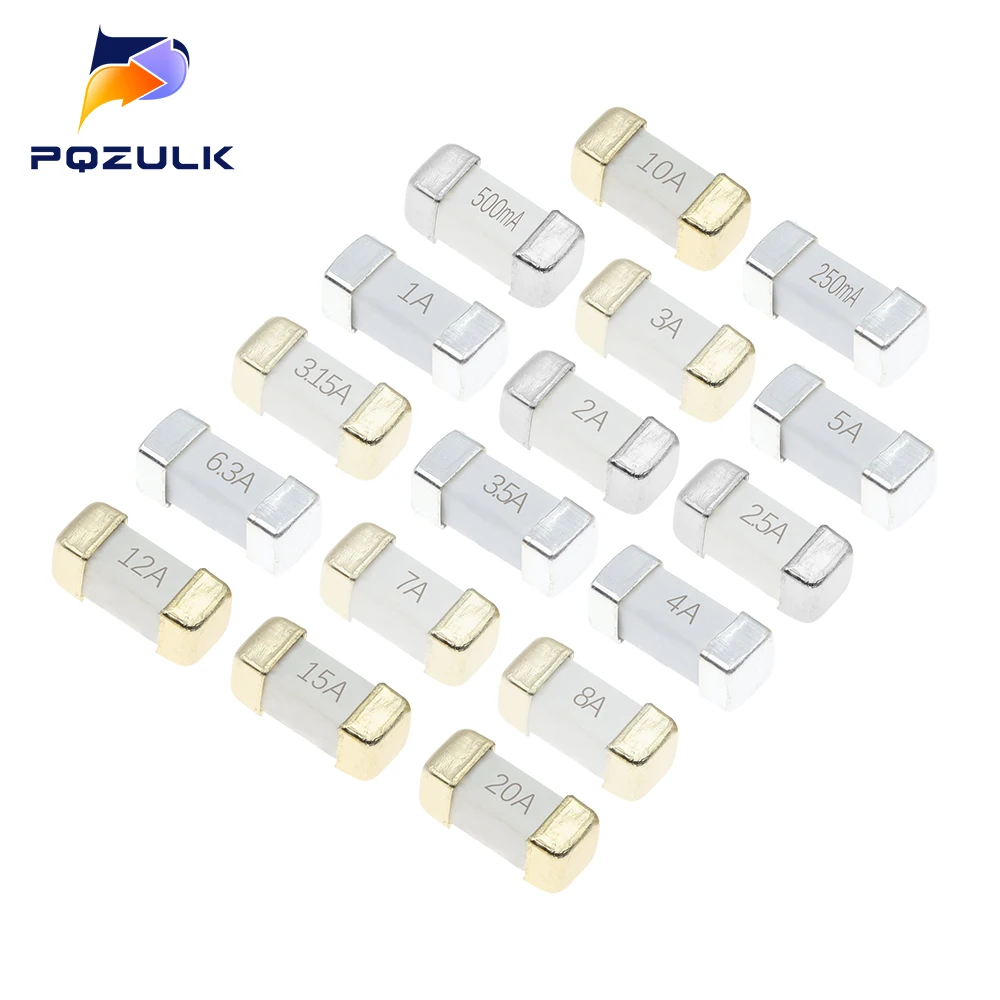 Ceramic Fuse Fast Acting Fuse 1808/2410 Fuse Chip Very Fast Acting 100mA 315mA 500mA 1A 2A 3A 4A 5A 6.3A 8A 10A 12A 15A 20A 0451 SMD 2410 Ceramic