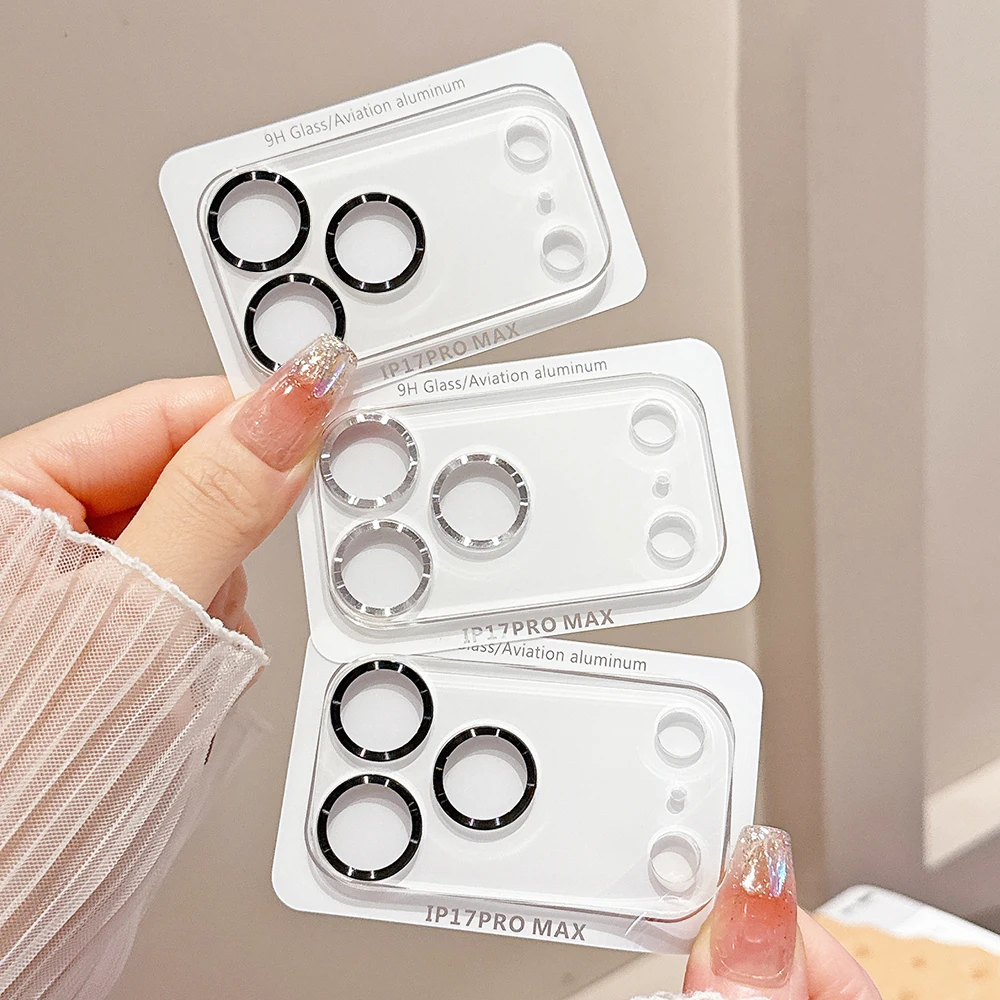 Premium Tempered Glass Camera Lens Protector - Transparent Full Cover