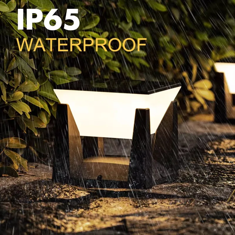 الشمسية سياج سطح السفينة غطاء مصباح في الهواء الطلق الشمسية آخر عمود أضواء مقاوم للماء المشهد عمود الإضاءة لسطح مسطح فناء ساحة جارد جو مصباح عرض مصباح الإبداعية