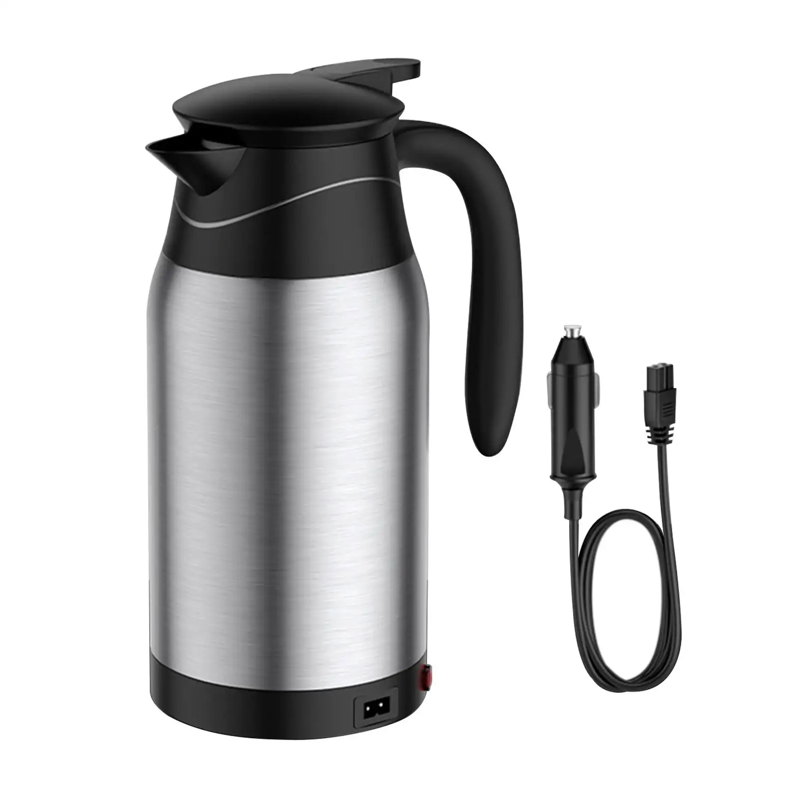 1L Portable Car Kettle Boiler 12V 24V Fast Boiling Electric Water Heater  Bottle for Travel Camping Boat Drivers Truck Kettle - AliExpress