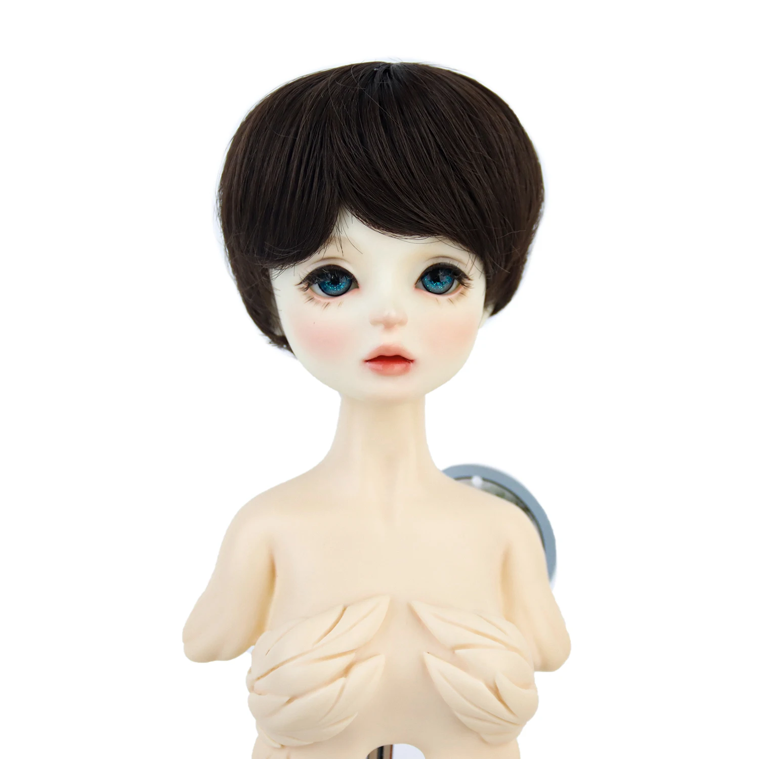 

MUZI 1/3 BJD Boy Doll Wigs Short Bob 8-9'' Head Size High temperature synthetic fiber for dollfie dream dolls hair