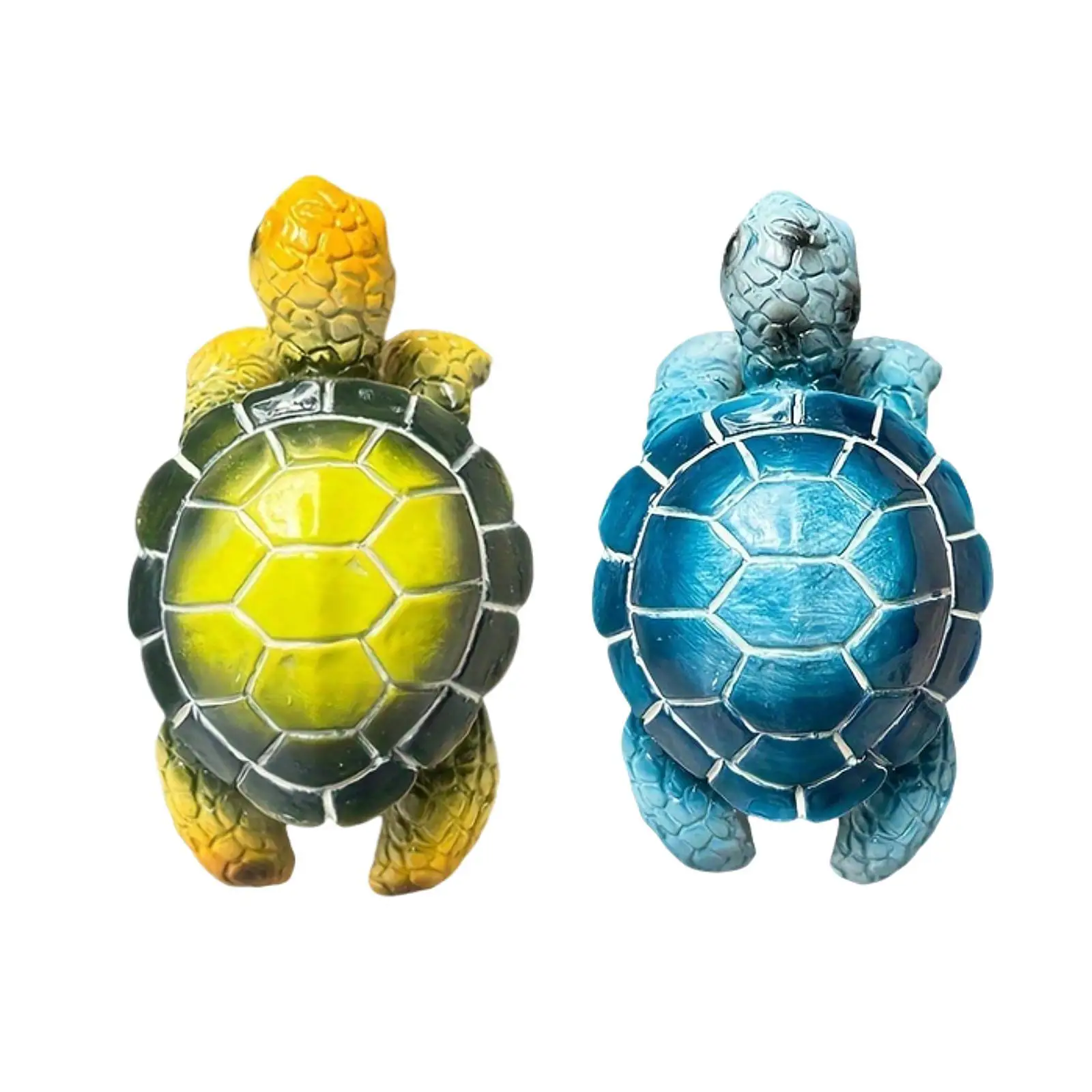 Hanging Planter with Sea Turtle Sculpture for Flower Pot Display in Outdoor