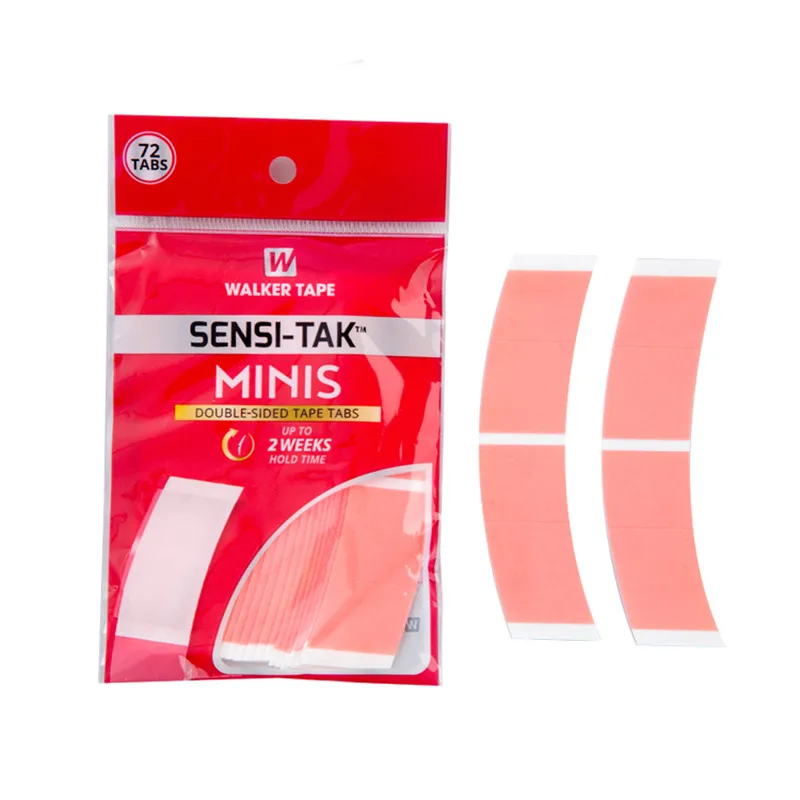 Sensi TAK MINIS Double Sided Tapes Tabs Adhesive for Hair System Replacement Toupee Hair Extension Wig Bundles Lace Wigs Toupees
