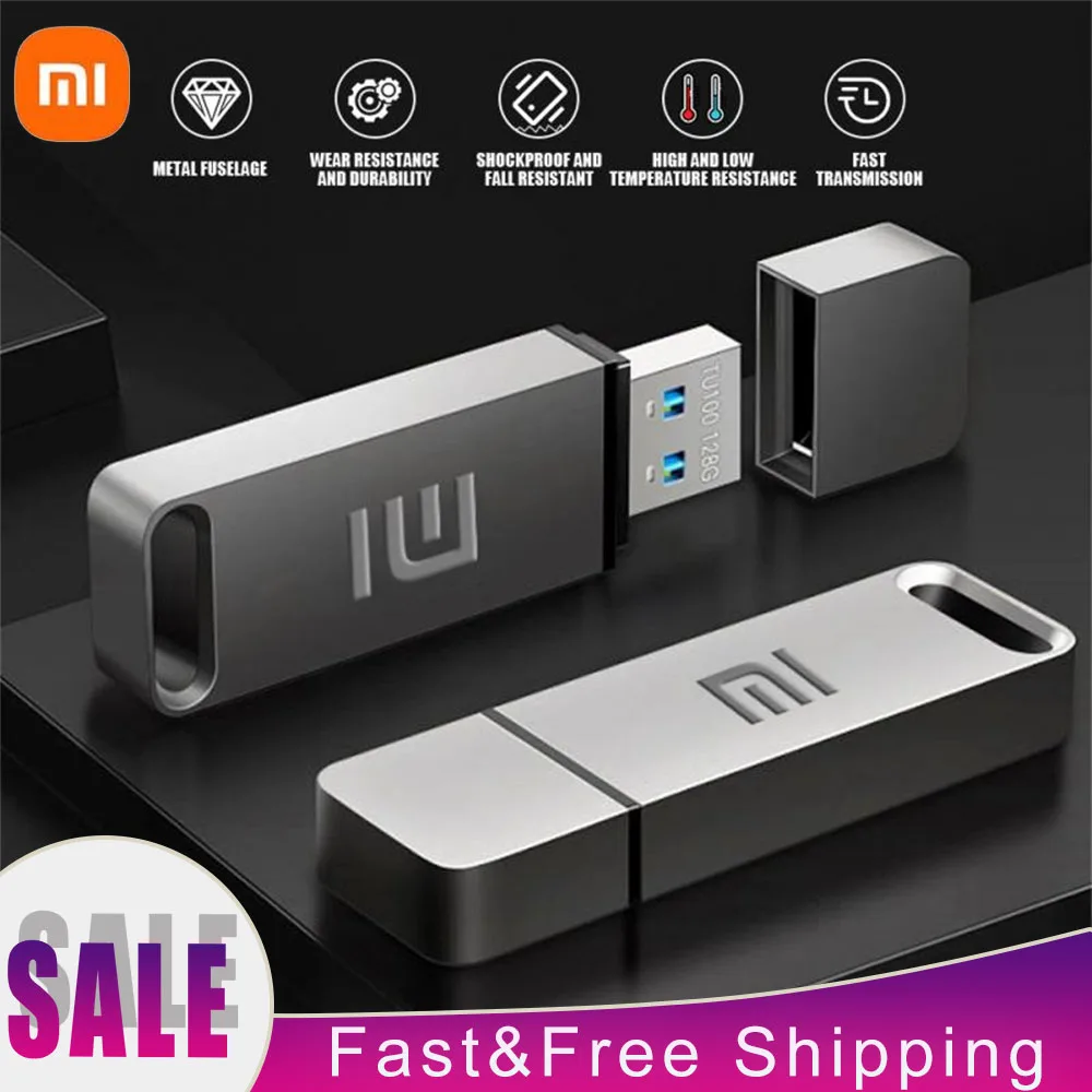 Flash drive Xiaomi 16TB USB 3.2 8TB Type-C Interface Metal Real Capacity Memory Stick High Speed Pen Drive