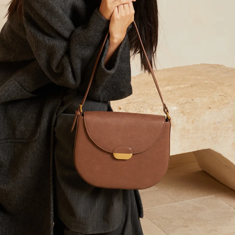 For Single Handbag Shoulder Bag Woman Versatile Large Capacity Leather Women's Casual High-Quality Messenger Luxury Crossbody