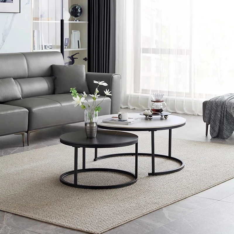 

Small Modern Coffee Side Table Living Room Dining Round Coffee Tables Hotel Patio Mesas De Centro Para Salon Luxury Furniture