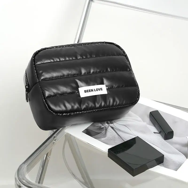 Fashion Large Capacity Makeup Bag Travel Organizer Portable Cosmetic Bag Multifunctional Storage Square Zipper Washbag
