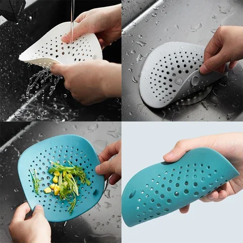 

Household Kitchen Sink Filter Universal Anti-Clogging Sink Shower Drain Hair Catcher Bathroom Floor Drain Cover Hair Catcher