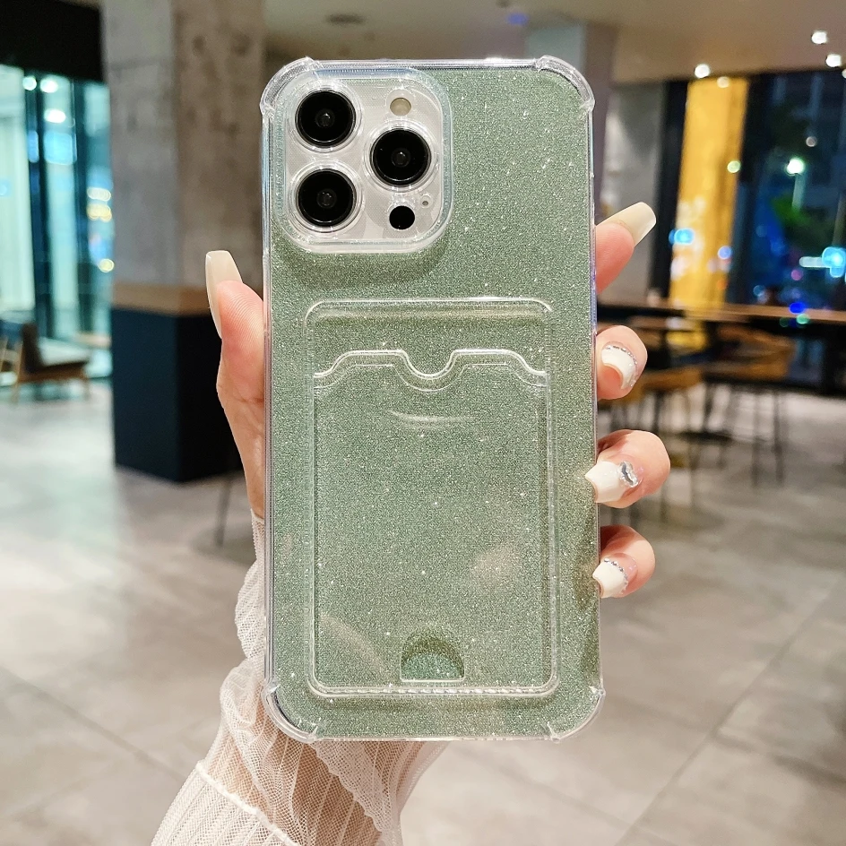 Luxury Card Holder Storage Wallet Case For iPhone 15 16 Pro Max 11