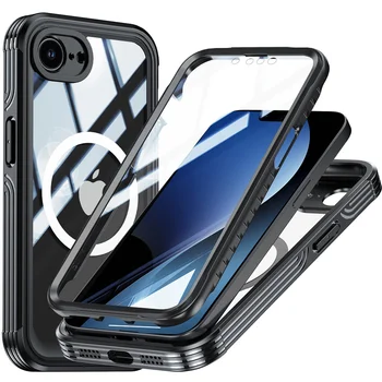 Custodia Magnetica a Protezione Totale per iPhone 17e 16e con Protezione Schermo e Funzione Magsafe Antiurto