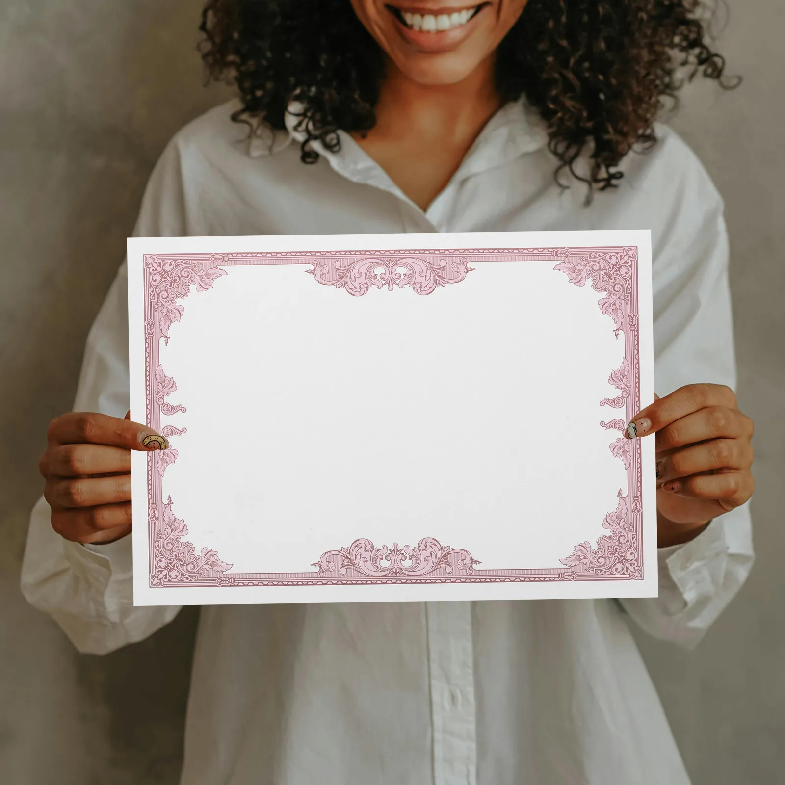 30pcs 인증서 내부 용지 빈 디플로마 라이너 시트 인쇄 가능한 수상 인증서 학교 졸업 인증서