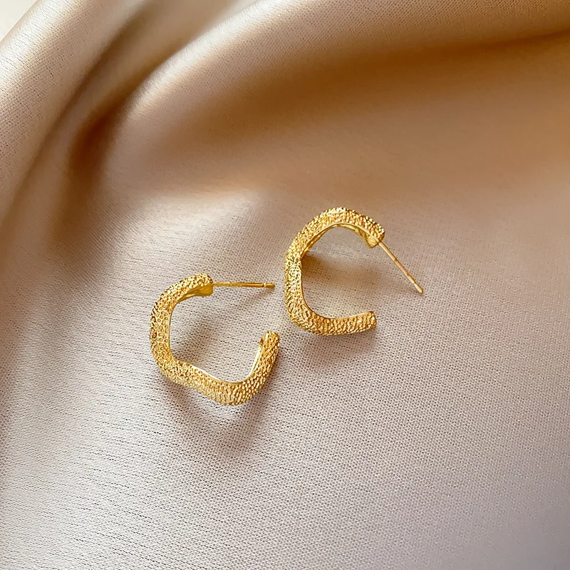 Orecchini Placcati Oro Per Donna Geometria Cuore Imitazione Perla Aros Gioielli Orecchini Aretes Elegantes De Mujer Oro Pendientes