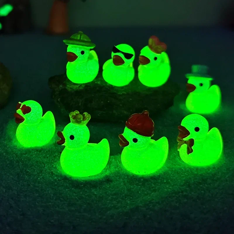Set De 50 Mini Patos De Resina De 1.6 Cm, 10 Colores Brillantes, Ideales Para Decorar Acuarios, Jardines Miniatura, Macetas Y Casas De Muñecas