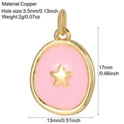 Elegant Gold Marine - Inspired Charms for DIY Jewelry Accessories (AC25008G15)