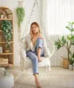 Hanging Chair, Hammock Chair with Large, Thick Cushion, Chair for Bedroom, Patio, Balcony, Garden, Living Room 6