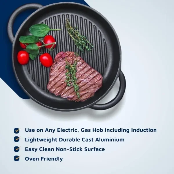The Whatever Pan Cast Aluminum Griddle Pan for Stove Top - Lighter than Cast Iron Skillet Pancake Griddle 2