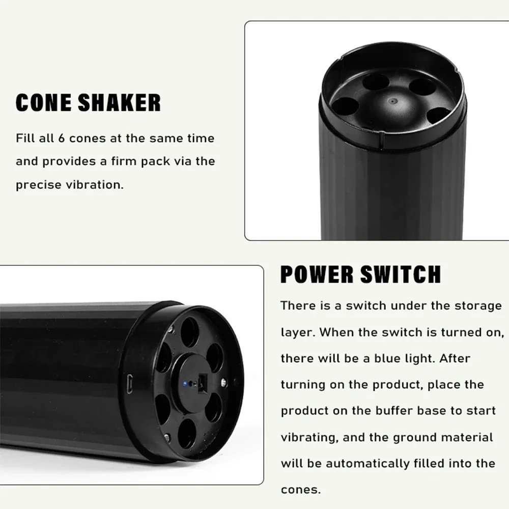 MERCURY 2 in 1 Electric Tobacco Filling Grinder High Power Dry Herb Grass Automatic Rolling Fill Machine Smoking Accessories 5