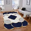 Irregular Gold Carpets for Living Room Decor Brown Large Area Rug Bedroom Carpet Non-slip Washable Lounge Sofa Side Floor Mat 2