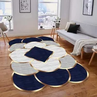 Irregular Gold Carpets for Living Room Decor Brown Large Area Rug Bedroom Carpet Non-slip Washable Lounge Sofa Side Floor Mat 2