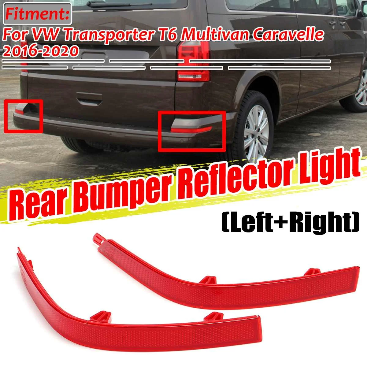 Pop Car Paraurti Posteriore Fendinebbia Riflettore Lampada Per Vw Transporter T6 Multivan Per Caravelle 2016-2020 7E0945105D 7E0945106D