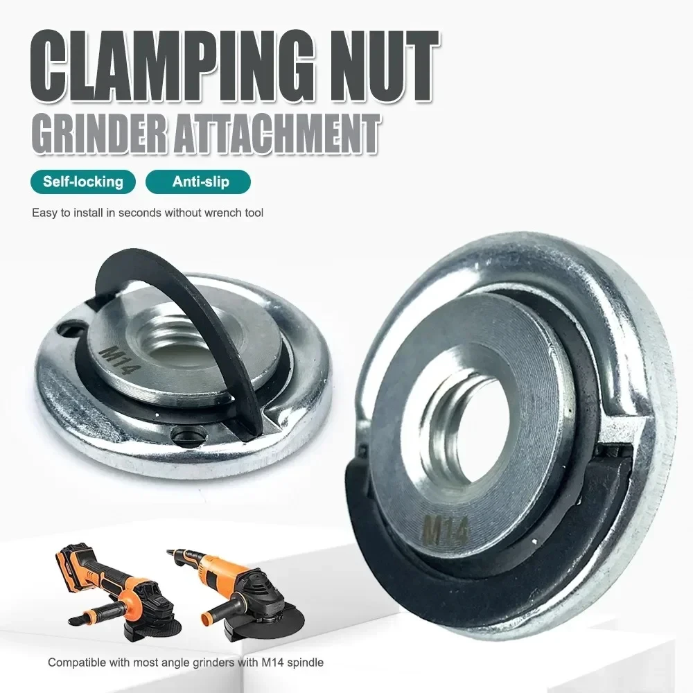 M14 Angle Grinder Platen Self-Locking Platen Grinder Threaded Angle Grinding Plate Quick Release Power Chuck Tool electric grinder angle grinder electric angle grinder
