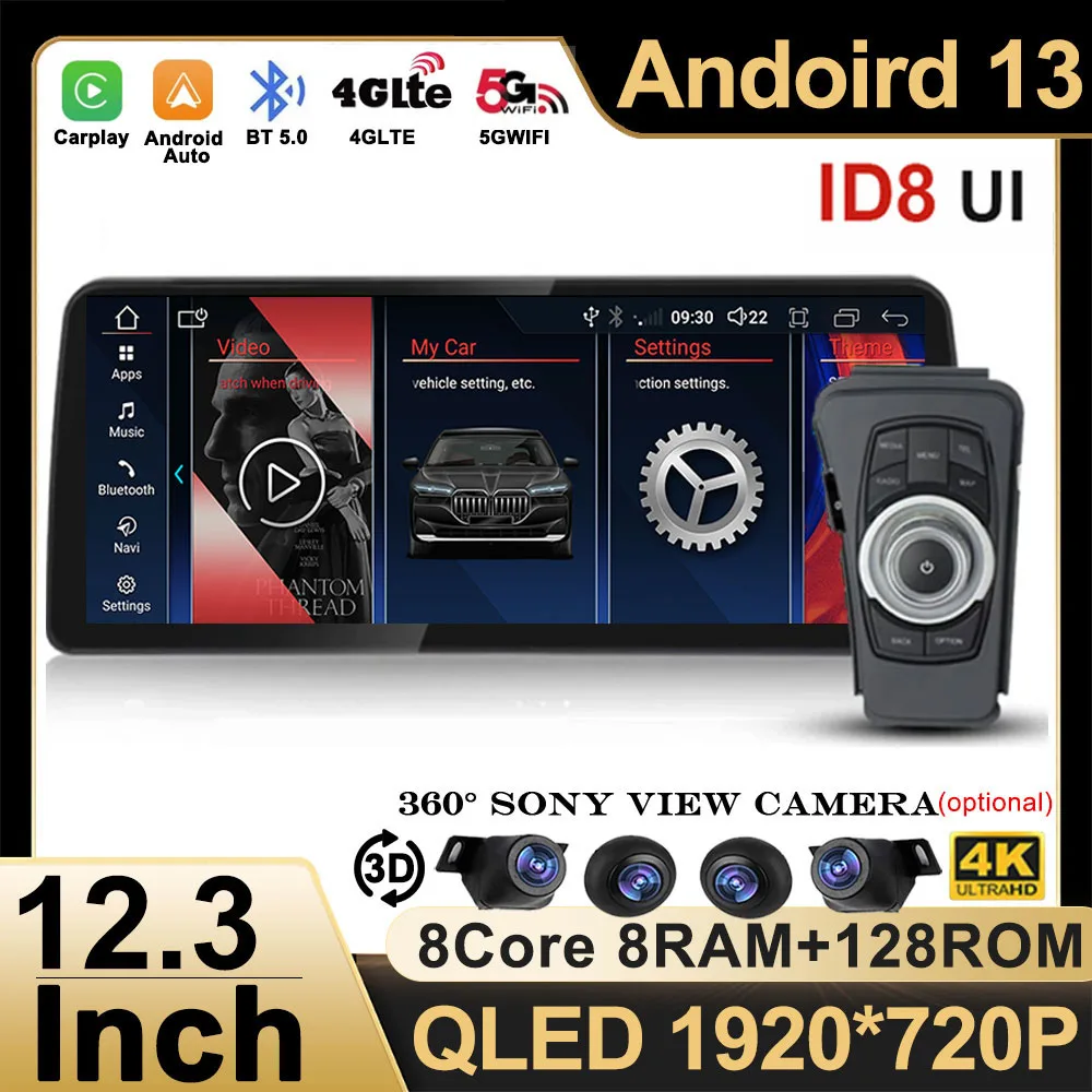 

12.3 Inch Android 13 Car Radio For BMW 3 Series E90 E91 E92 E93 2005 -2012 Carplay Multimedia Player GPS Navigation 4G Head Unit
