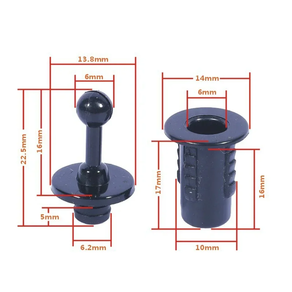 Speaker Grill Peg and Snap Button Kit - 10 Pairs