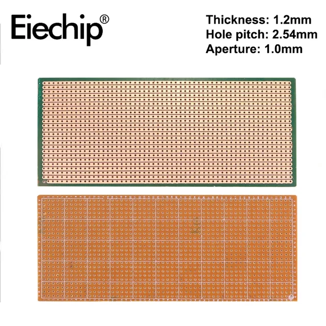 5-10PCS 6.5x14.5cm PCB Prototype Board Single Side Printed Perfboard for Experiment Matrix Circuit Board DIY Universal Boards
