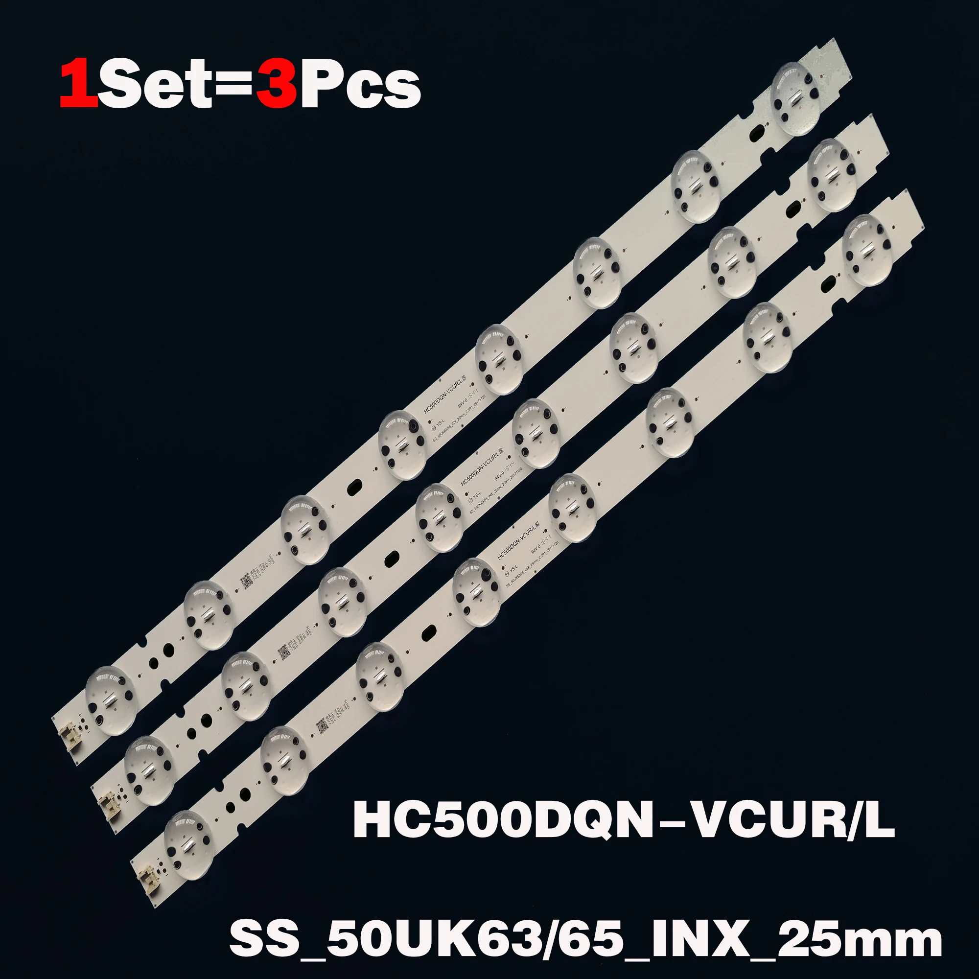 Led Backlight Leds para Lig 50uk6510psf 50uk6510 50uk6520psa 50uk6520 50uk6500 50uk6470plc Hc500dqn-vcur l 50uk63 65_inx Pcs