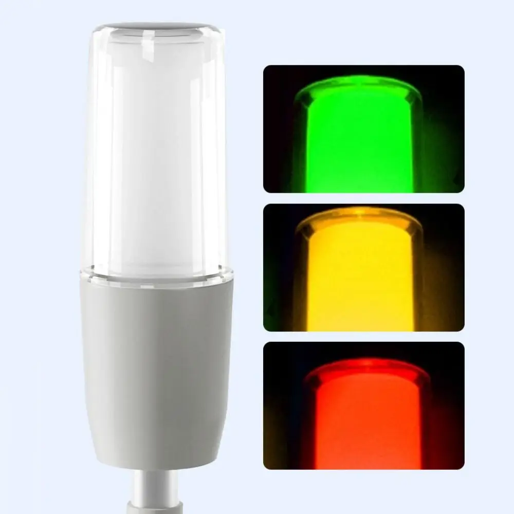 3색 LED 신호 표시등 지속 점멸 및 부저 경보 기능이 있는 스마트 경고등 DC12V/24V/AC220V 알람 램프